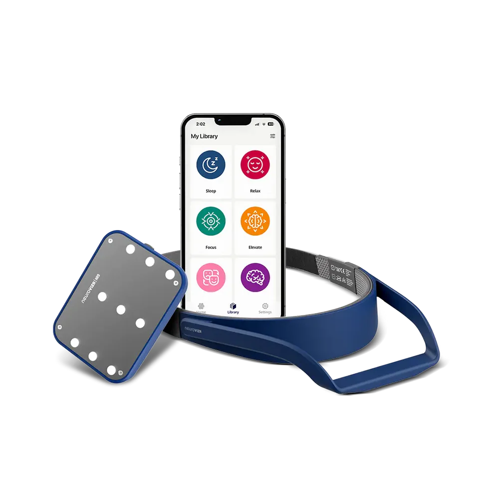 NeuroVizr device with companion app